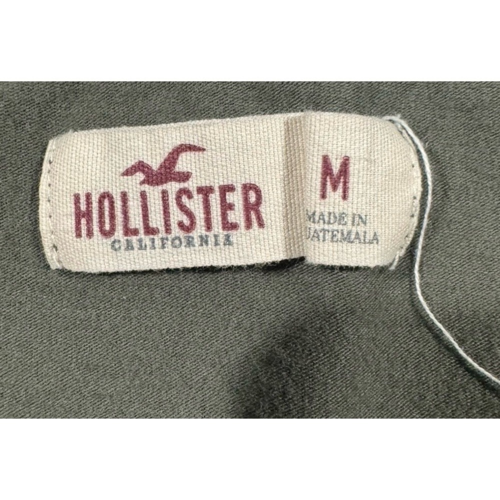 Hollister Bodysuit Womens Medium Green Long Sleeve Crisscross V-Neck Stretch - Picture 3 of 8